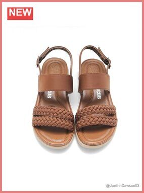 Braided Flat Sandals Ankle Strap Open Toe Summer Comfort Platform Slingback